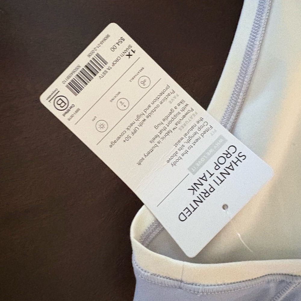 Athleta Shanti Printed Crop Tank - Picture 4 of 5